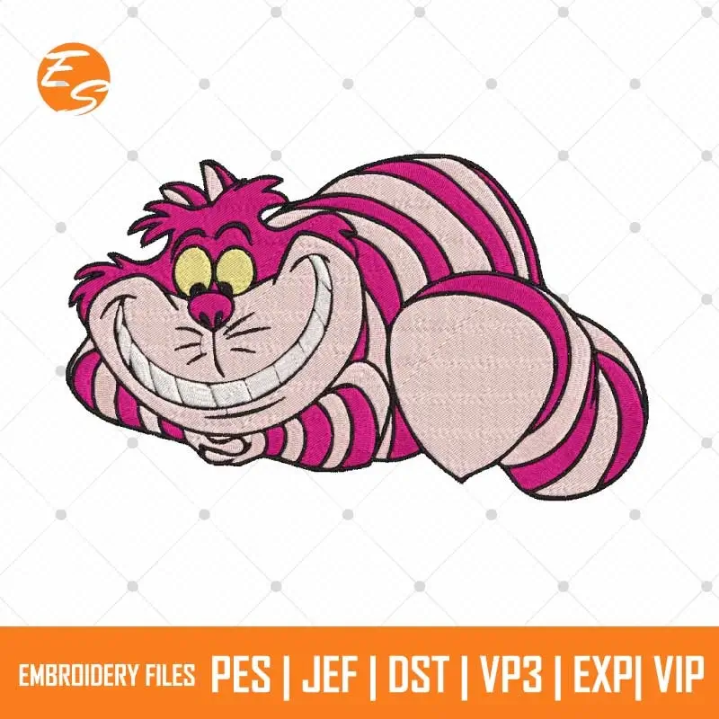 Disney Cheshire free embroidery design