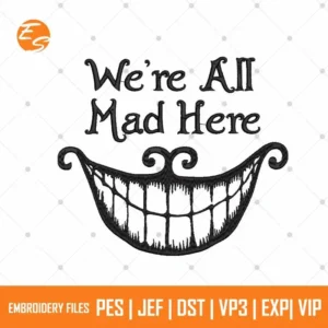 Alice smiling face free embroidery design