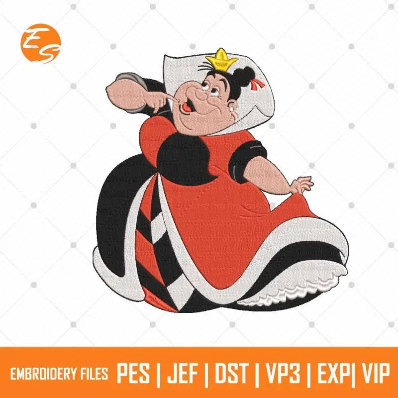 Alice Queen free embroidery design