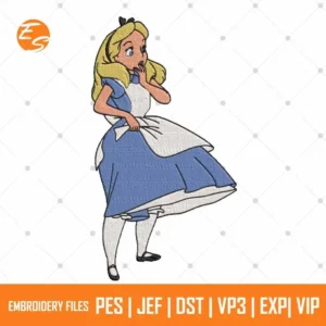 Dancing Alice free embroidery design