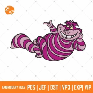 Disney Cheshire cat free embroidery design