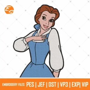 Belle Disney Princess free embroidery design