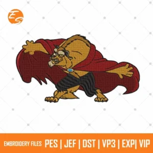 Prince Adam the beast free embroidery design