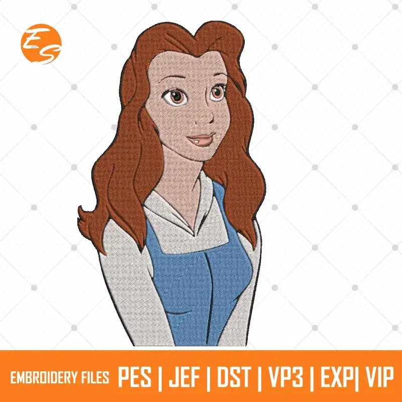 Disney Princess Belle free embroidery design