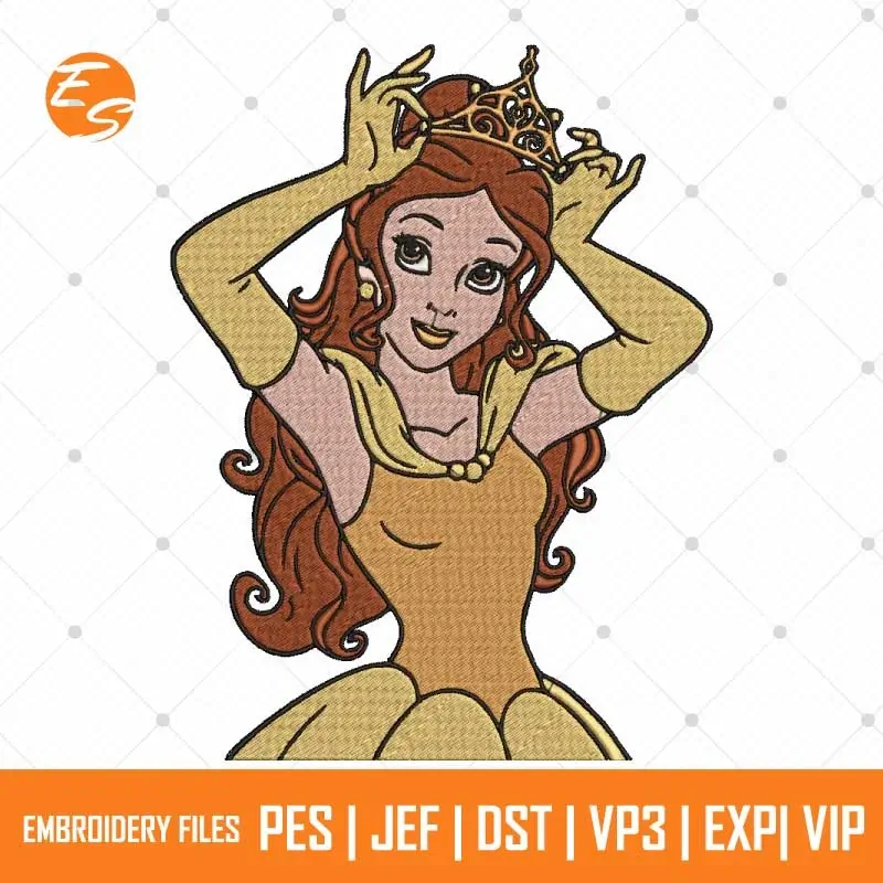 Belle Queen free embroidery design