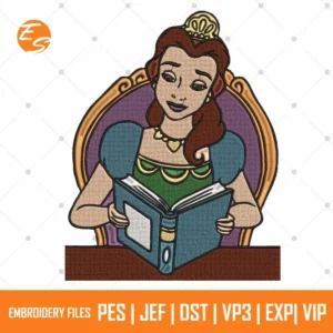 Princess beauty and the beast free embroidery design