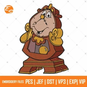 Disney Cogsworth free embroidery design