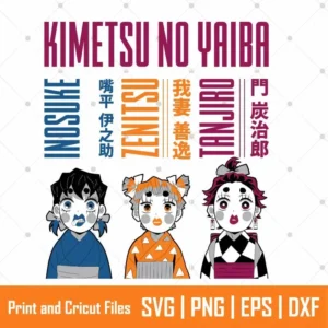 Chibi Kimetsy Anime SVG