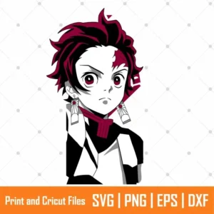 Demon Tanjiro Anime SVG