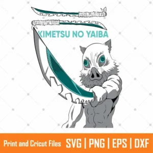 Demon slayer Inosuke Anime SVG