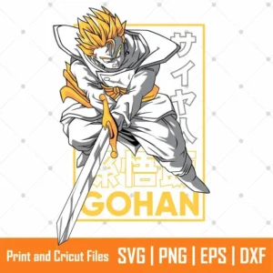 Gohan SSJ Anime SVG