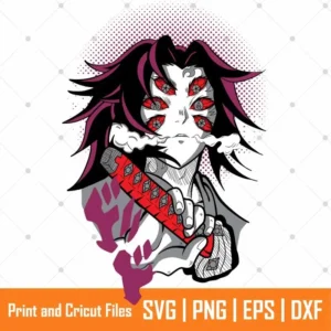 Kokushibo Demons Anime SVG
