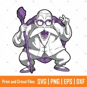 Maestro Roshi DBS Anime SVG