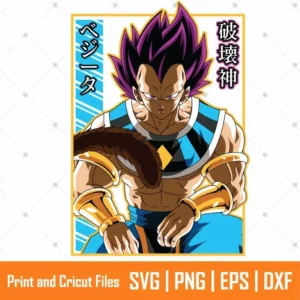 Vegeta Hakaishin DBS Anime SVG