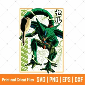 Dragon Ball Cell Anime SVG