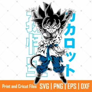 Goku Genkidama Anime SVG
