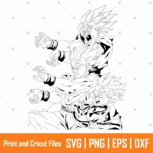 Goku Goten Anime SVG