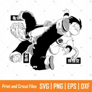 Goku Roshi Anime SVG