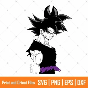 Goku Ultra Instinto DBS Anime SVG